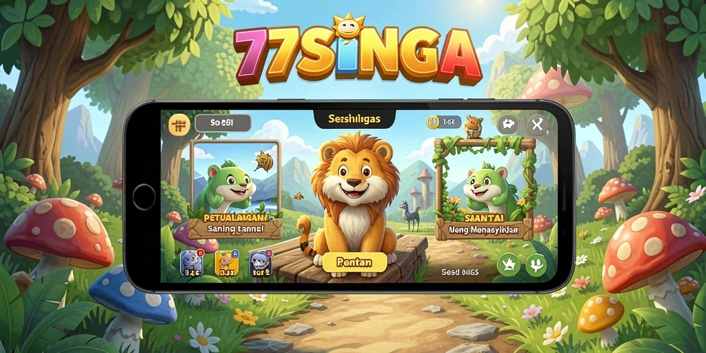 Tampilan gameplay santai dan menarik di 77SINGA.