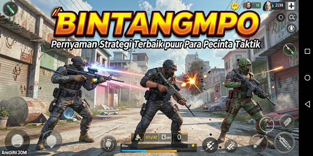 Tampilan gameplay BINTANGMPO yang penuh strategi dan taktik mendalam.