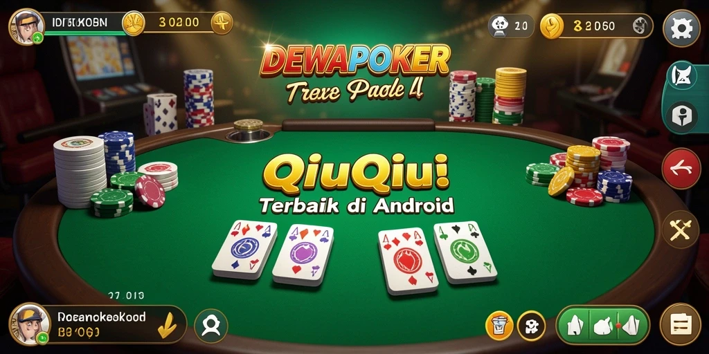Screenshot gameplay DEWAPOKER yang menampilkan aksi seru QiuQiu.