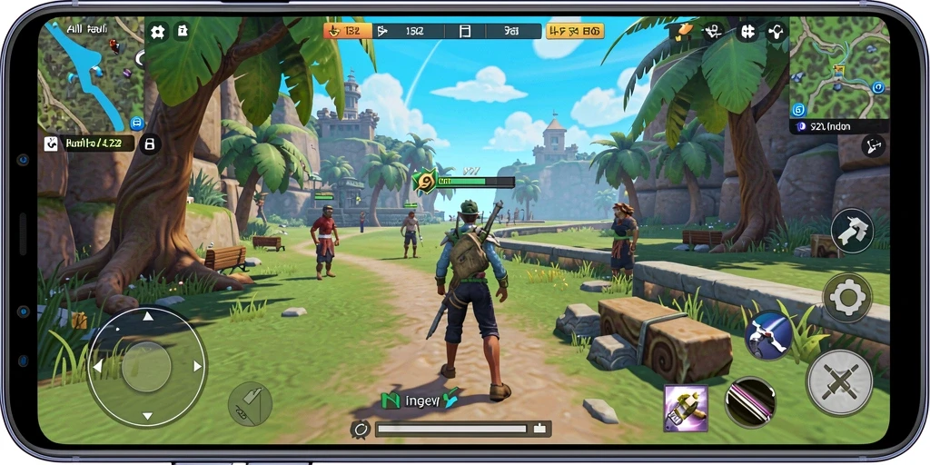 Tampilan gameplay F32 yang menyenangkan dan interaktif.