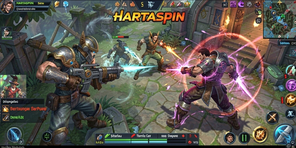 Gameplay seru dan mendebarkan di HARTASPIN