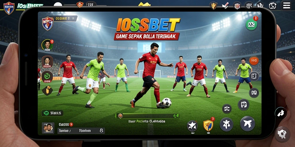 Tampilan gameplay seru dalam IOSBET dengan pemain bergerak dinamis.