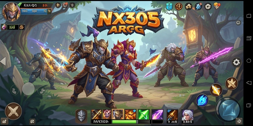 Tampilkan gameplay seru dalam petualangan ARPG NX303.