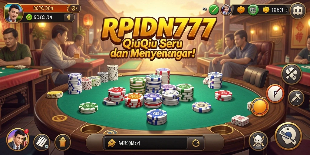 Tampilan gameplay seru dalam RPIDN777 saat bermain QiuQiu.