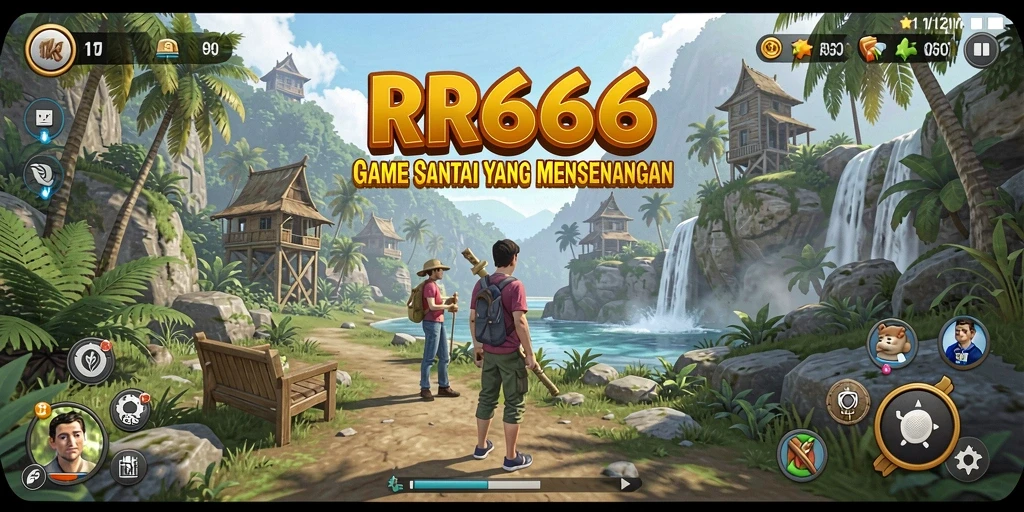 Tampilan gameplay menarik dari RR666 yang penuh warna.