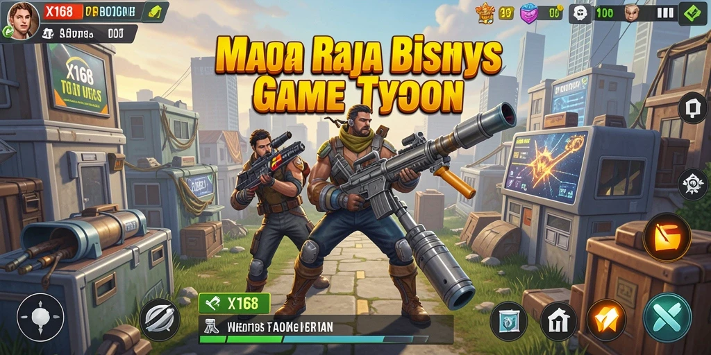 Tampilan gameplay X168 yang menarik dan interaktif dalam genre Tycoon.